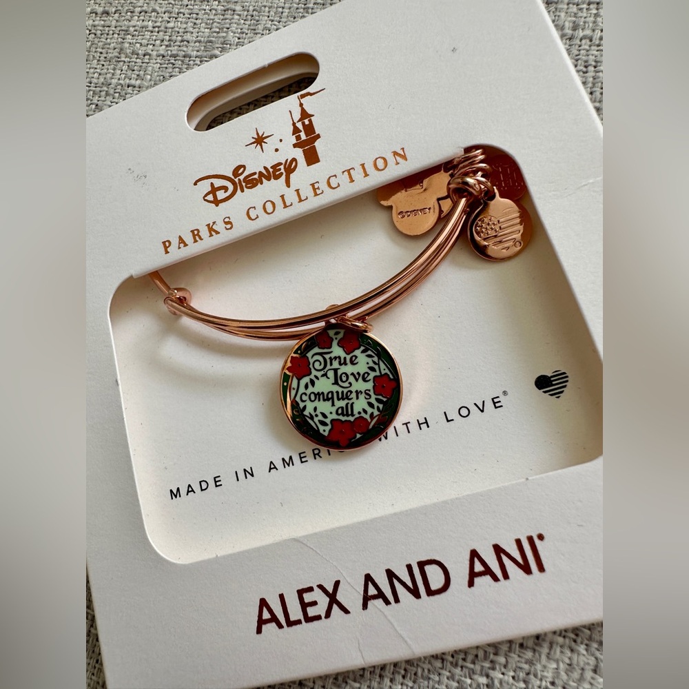 Alex and Ani Disney Parks Collection Princess Aurora Rose Gold Bracelet